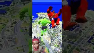 hulk to ud gya #gta #spiderman #hulk #marvel #newmus#music #avengersforever#superhero #youtubeshorts