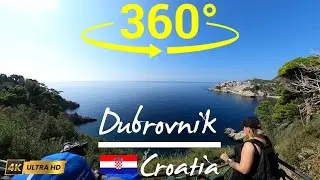 🇭🇷 Dubrovnik in 360 VR | Walk the Walled City of Croatia | Virtual Tour in Stunning 4K
