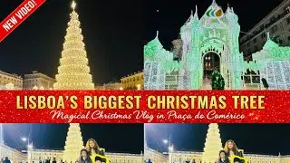 LISBON CHRISTMAS TREE| LIGHTING CASTLE | PORTUGALS TREE 2025 |fun with family near Christmas tree