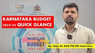 Karnataka budget 2023-24 quick glance | Raju sir | My target