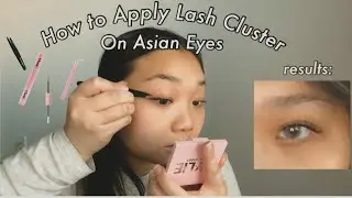 How to apply lash clusters on Asian eyes