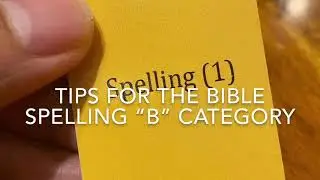 Spelling Tips and Tricks