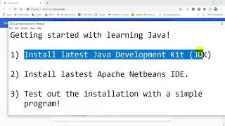 Installing Java JDK and Netbeans IDE 2020