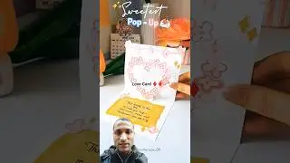 Sweetest Pop Up Love Card 💥😱#shorts #diycrafts #craftyhome #lovecard #papercraft #tutorial #magic