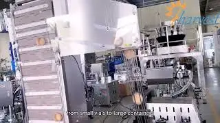 Automatic four-Wheel Clamping twisting capping machine, Jar screwing capper equipment