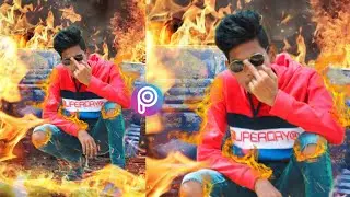 Fire Manipulation Photo Editing Tutorial | PicsArt | S A M Creation