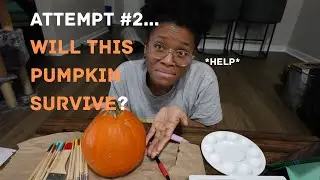 I Tried to Paint a Pumpkin&hellip;.and INSTANTLY Failed (Attempt #2)