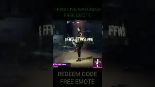 The FFWS Dance Emote | FFWS Live Watching Free Emote | FFWS Redeem Code Free Emote #Shorts