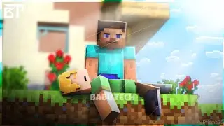 Steve saves Alex from Pillagers and Witch | Babu tech | Prisma 3D Minecraft Animation