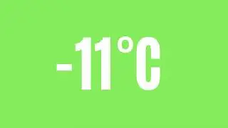 countup -30 to 30 Celsius (white) green screen