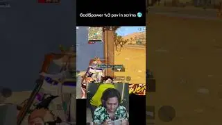GodlSpower 1v3 pov in scrims 🥶#shorts #bgmi#spower