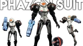 JAKKS PACIFIC Metroid Prime 2 Samus Aran PHAZON SUIT Action Figure Review