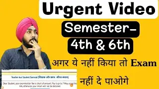 DU-SOL 4th & 6th Semester Urgent Video for All  Courses | Jasmeet Classes