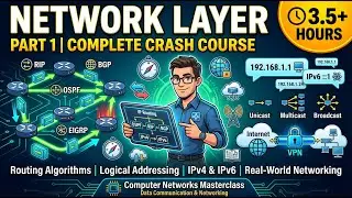 Network Layer Complete Crash Course Part 1| Routing Algorithms, IP Addressing, IPv4 vs IPv6