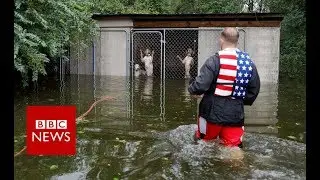 Storm Florence makes landfall - BBC News