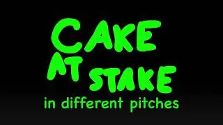 BFDIA 24 CAKE AT STAKE INTRO! in different pitches!