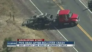 5 killed after rollver crash on County Line Road