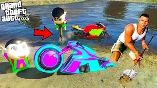 Shinchan and Franklin Found Secret Burried Super Bike in GTA 5