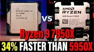 AMD Ryzen 9 7950x Benchmark | Ryzen 9 7950X Vs Ryzen 9 5950X | Ryzen 9 7950X Vs Core i9 13900K