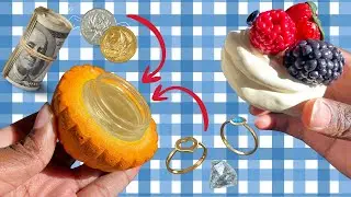 🍓🫐How to Make: Berry Cream Tart #stashjar #polymerclay 🫐🍓