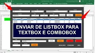 Formul&aacute;rio AVAN&Ccedil;ADO no Excel - Transferir Linha de Listbox VBA para Textbox e Combobox - Aula 14