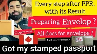 What to do after PPR |How to prepare envelop for stamping Canada|After PPR process Canada|PPR CANADA