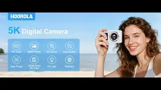 Hoorola Digital Camera, 5K Vlogging Camera for Photography, 80MP Dual Screen Point and...