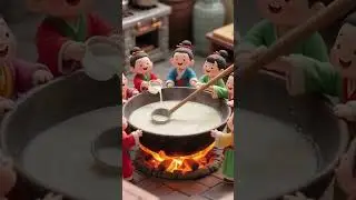 animation How to make A soy milk #animation #satisfying #aiart