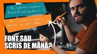 Am făcut un font din scrisul meu de m&acirc;nă...