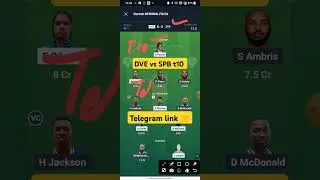 dve vs spb dream11 prediction,dve vs spb dream11 team,dve vs spb wi vincey t10   dream11 team today