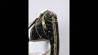 Kpop Demon Hunters Rumi Golden Black Dance Cosplay Costumes Display
