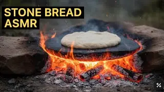 Village Bread Recipe | Unique Stone Baked Bread | Unique Outdoor Cooking Over Wood Fire