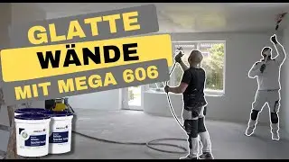 Wände auf Q4 verspachteln mit Airlessspachtel MEGA 606