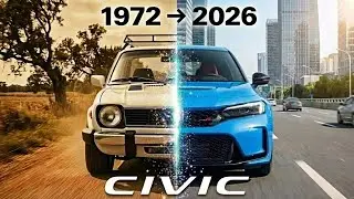 How Honda Civic Evolve 1972 - 2026 🚗 | Every Generation Transformation in One Video#hondacivic