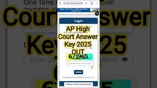 AP High Court Answer Key 2025 🔴AP High Court Answer Key 2025 Kaise Dheke ? #aphighcourtanswerkey2025