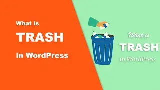 What Is Trash In WordPress | How to restore, deleted items in the trash
