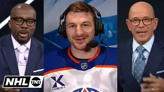 Zach Hyman joins the NHL on TNT panel ahead of Oilers vs Capitals