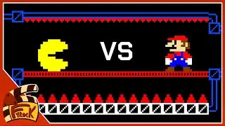 Pac-Man vs Mario - Maze Escape Race