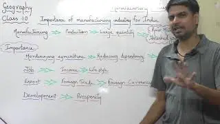 Importance of Manufacturing industries in india | class 10 Geography  Manufacturing industries