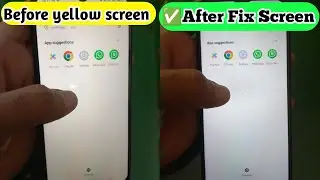 Fix yellow screen tint problem on phone ✅
