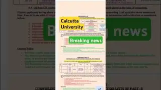 Breaking news Calcutta University offline counselling date change #calcutta #trending