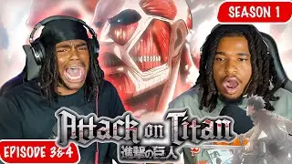 THE COLOSSAL RETURNS!! *ATTACK ON TITAN* (1x3-1x4) | Reaction/Review