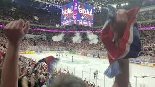 Гол Давида Пастрняка на чемпионате мира ИИХФ 2024 года в Праге против Швейцарии