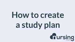 How to create a study plan on NURSING.com