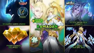 RAMADAN HANABI, REVAMPED SABER LEGEND, PROMO DM DELAYED, KARRIE MPL, MYSTIC MEOW - Mobile Legends