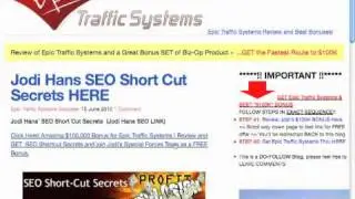 Epic Traffic Systems | Bonus Epic Traffic System Bonuses