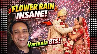 Indian Wedding Varmala BTS | Jaimala Ceremony Floral Stage | Flower Shower Magic | Occasion Vlogger 