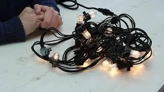 Prikkabel feestverlichting 10 meter koppelbaar 2400K dimbaar - Elektroshop.nl