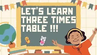 Table of 3 | Fast & Easy 3x Table Learning for Children | Perfect for starting multiplication. 3️⃣