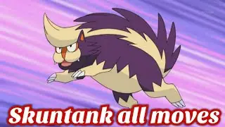 skuntank all attacks & moves (Pokemon)@TSCRChannel